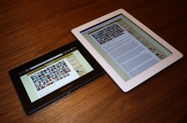 Playbook vs. iPad