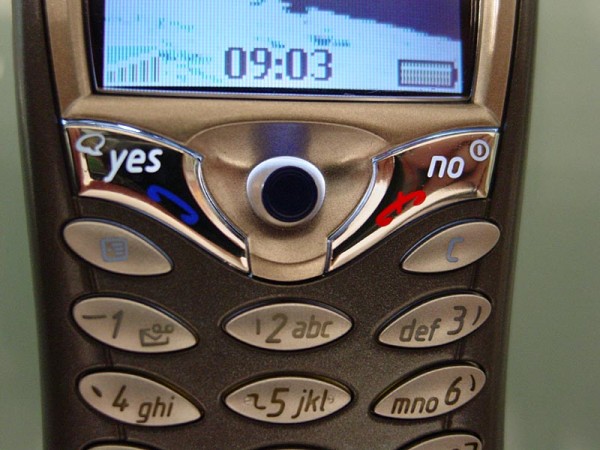 Ericsson T68 Mobile Phone pointing