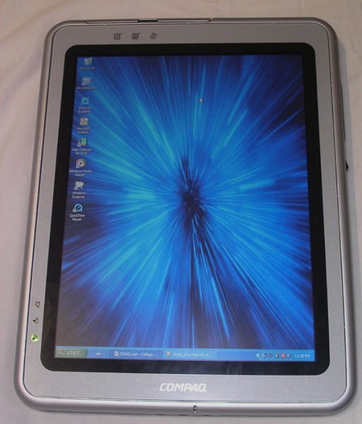 Compaq Tablet PC TC1000 screen