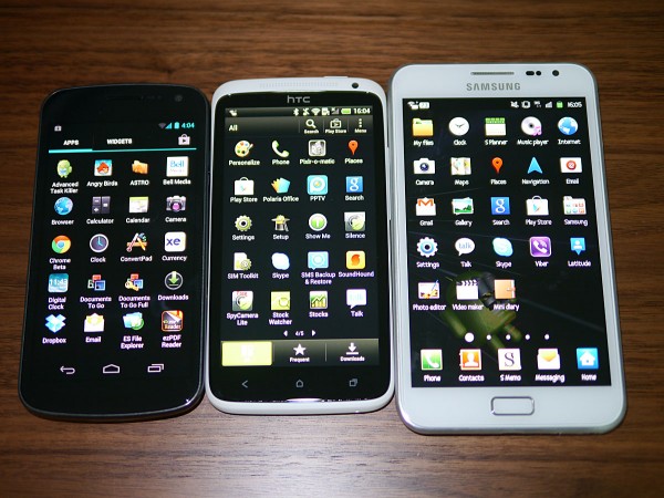 HTC One X vs Nexus vs Note