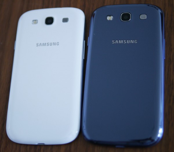 Galaxy S3 White & Blue - back